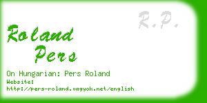 roland pers business card